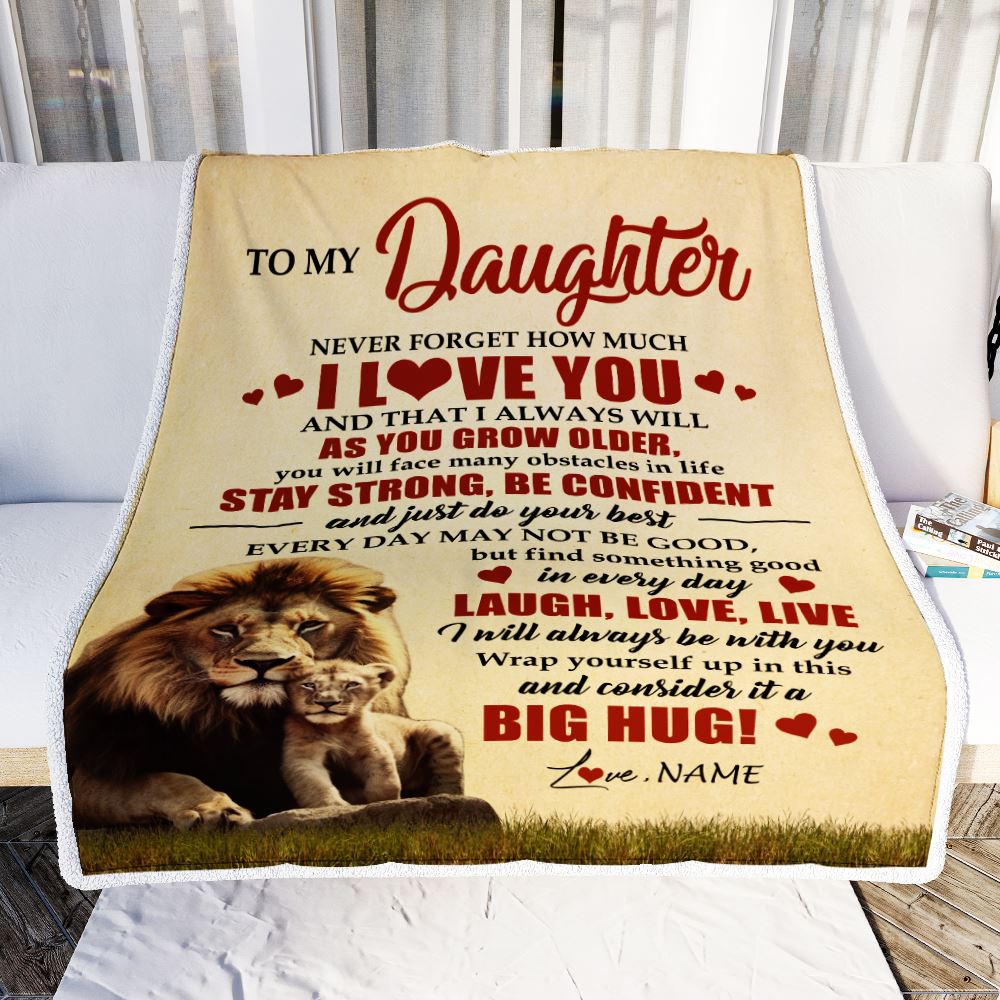 Personalized_To_My_Daughter_Lion_Blanket_From_Dad_Father_Never_Forget_How_Much_I_Love_You_Daughter_Birthday_Graduation_Christmas_Customized_Bed_Fleece_Blanket_Blanket_mockup_1.jpg