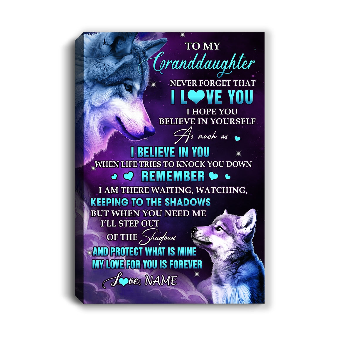 Personalized_To_My_Granddaughter_Canvas_From_Grandma_Wolf_Moon_My_Love_For_You_Is_Forever_Granddaughter_Birthday_Gifts_Christmas_Custom_Wall_Art_Print_Framed_Canvas_Canvas_mockup_1.jpg