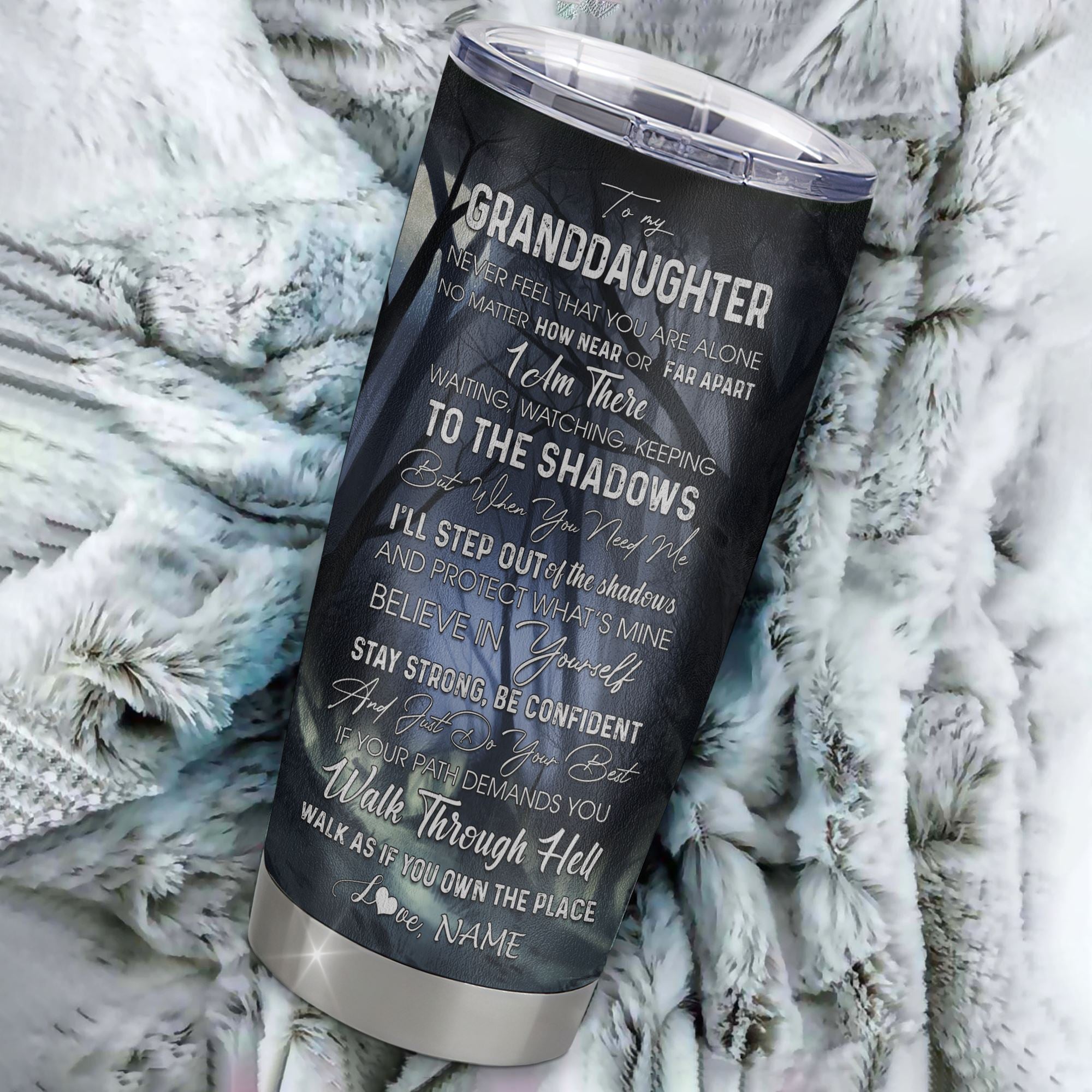 Personalized_To_My_Granddaughter_Tumbler_From_Grandma_Grandpa_Stainless_Steel_Cup_Never_Feel_You_Are_Alone_Wolf_Granddaughter_Birthday_Christmas_Travel_Mug_Tumbler_mockup_1.jpg