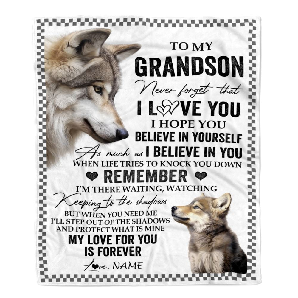 Personalized_To_My_Grandson_Blanket_From_Grandma_Wolf_My_Love_For_You_Is_Forever_Grandson_Birthday_Gifts_Graduation_Christmas_Customized_Fleece_Throw_Blanket_Blanket_mockup_1.jpg