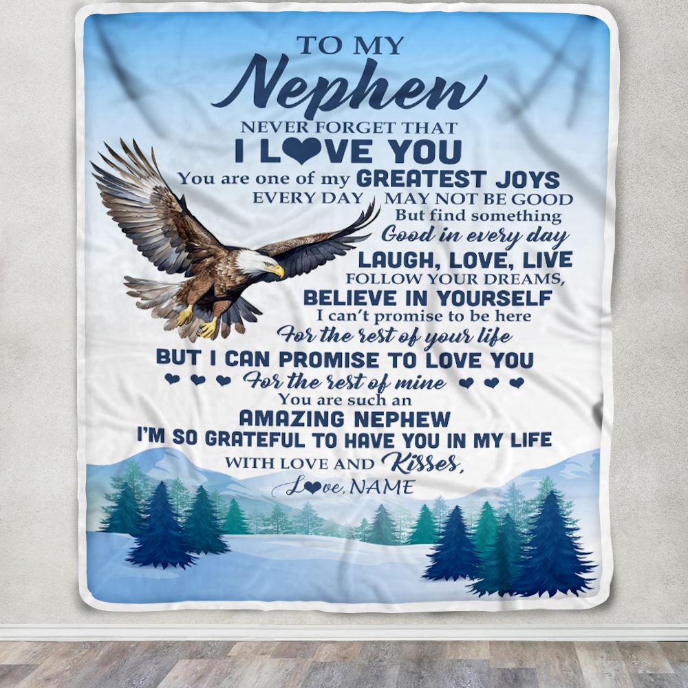 Personalized_To_My_Nephew_Eagle_Blanket_From_Aunt_Uncle_Never_Forget_That_I_Love_You_Nephew_Gift_Birthday_Graduation_Christmas_Customized_Gift_Fleece_Blanket_Blanket_mockup_1.jpg