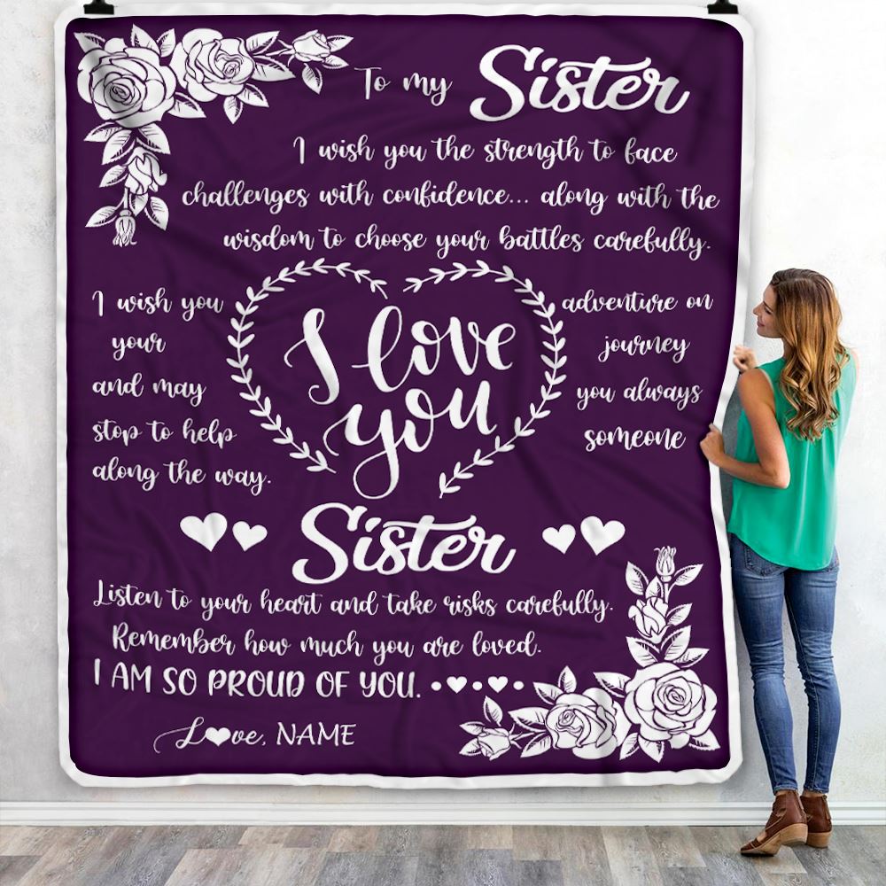 Personalized_To_My_Sister_Blanket_From_Brother_I_Wish_You_The_Strength_Daughter_Birthday_Graduation_Christmas_Customized_Bed_Fleece_Throw_Blanket_Blanket_mockup_1.jpg