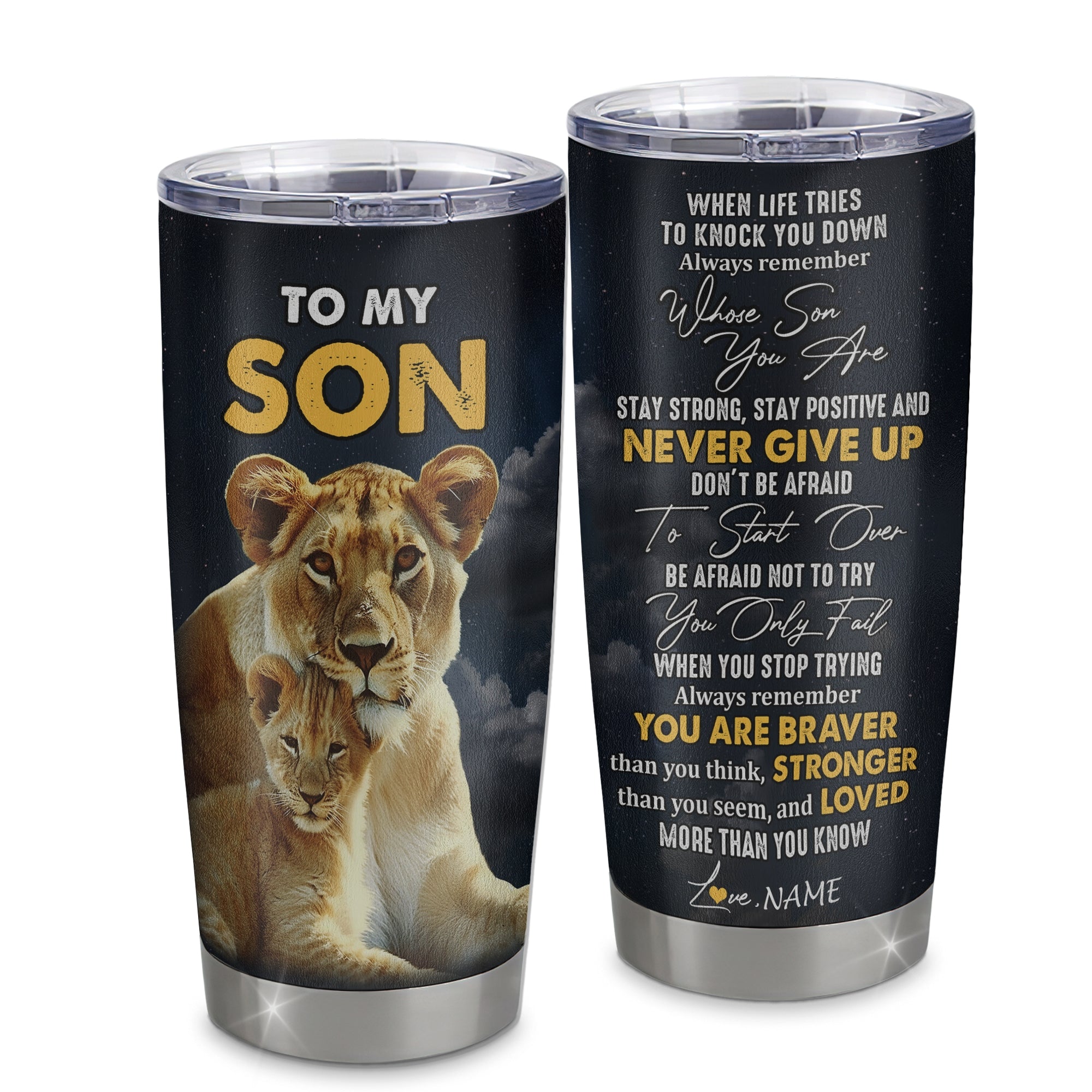 Personalized_To_My_Son_Tumbler_From_Mom_Mother_Stainless_Steel_Cup_Lion_Never_Give_Up_Son_Birthday_Graduation_Christmas_Travel_Mug_Tumbler_mockup_1.jpg