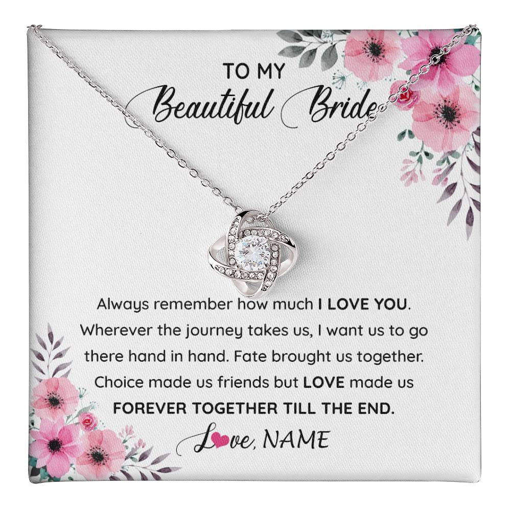 Personalized_To_My_Beautiful_Bride_Necklace_From_Groom_To_Future_Wife_Necklace_From_Husband_On_My_Wedding_Day_Customized_Gift_Box_Message_Card_Love_Knot_Necklace_14K_White_Gold_Finish-1.jpg